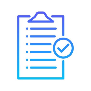 Kontrol Listesi Satır Gradyan simgesi