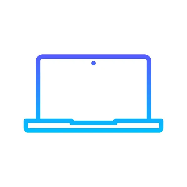 Laptop Line Gradient icon — Stock Vector