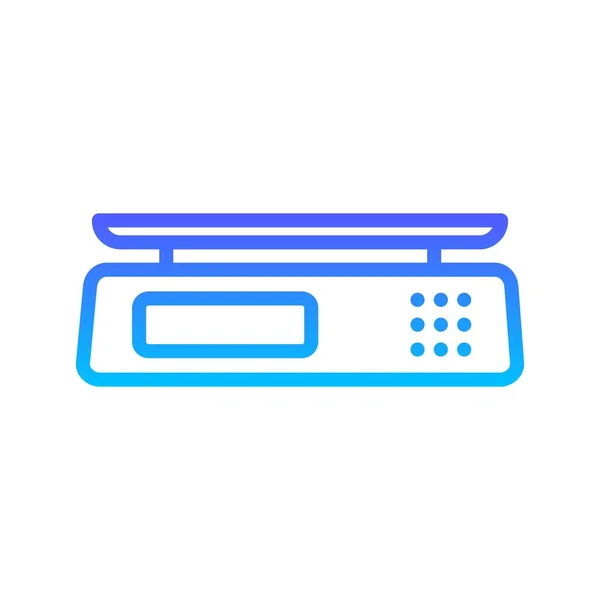 Weighing Machine Line Gradient icon — 스톡 벡터