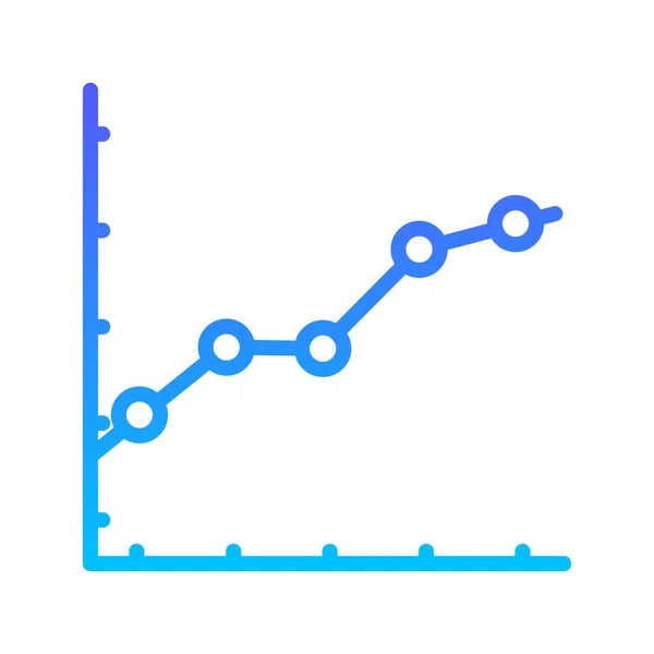 Піктограма градієнта Stats II Line — стоковий вектор