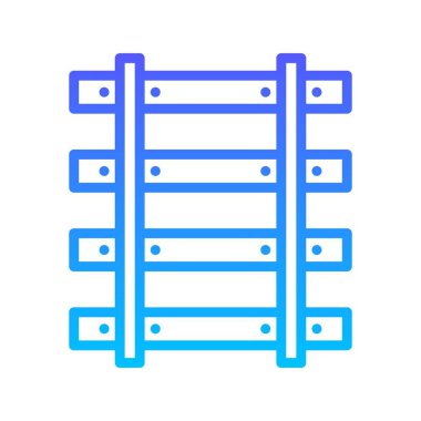 Tren Rayları Çizgisi Gradyan simgesi