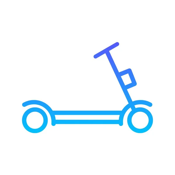 Scootie línea Gradiente icono — Vector de stock