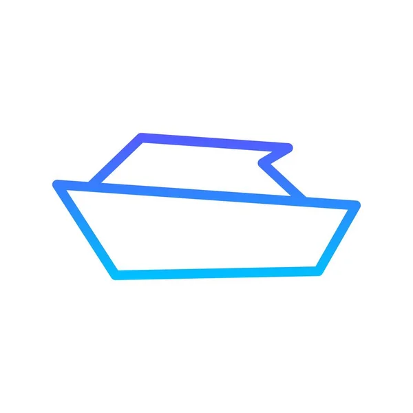 Ikona gradientu prędkości łodzi — Wektor stockowy