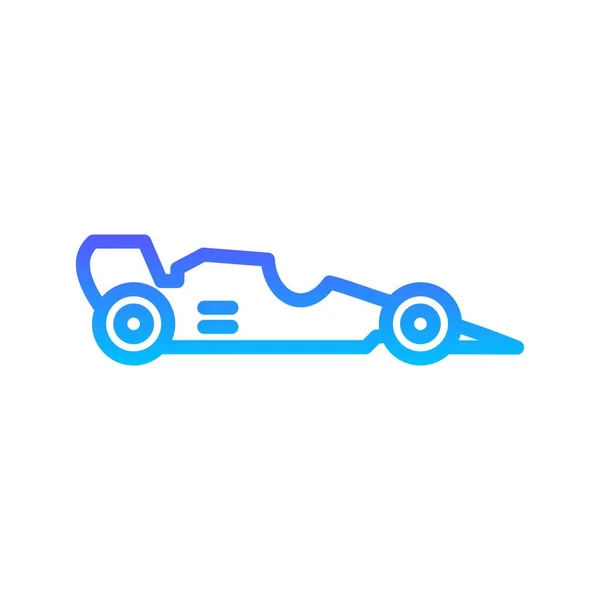 Sport Car Line Gradient ikon — Stock Vector