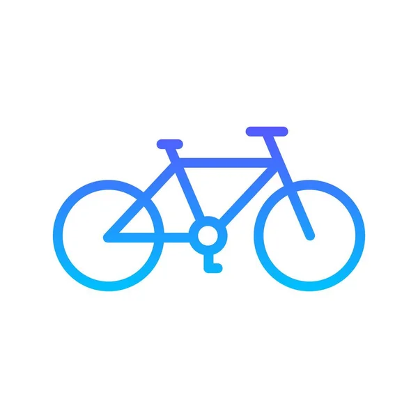 Symbol für das Gefälle der Fahrradlinie — Stockvektor