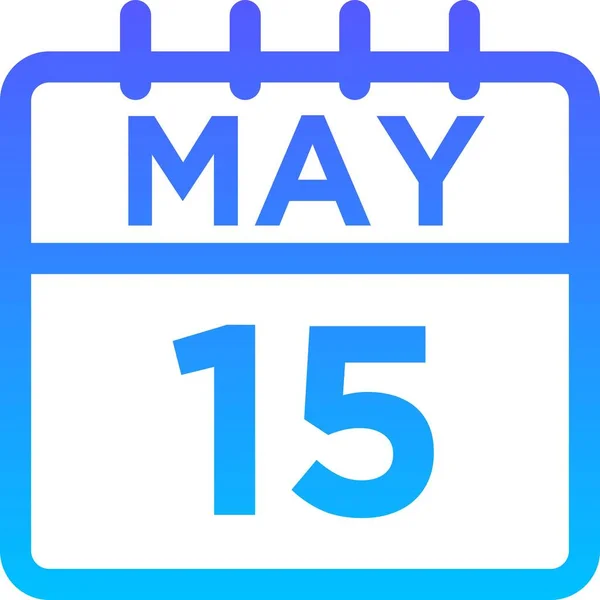 05-Maio - 15 Gradiente de linha — Vetor de Stock