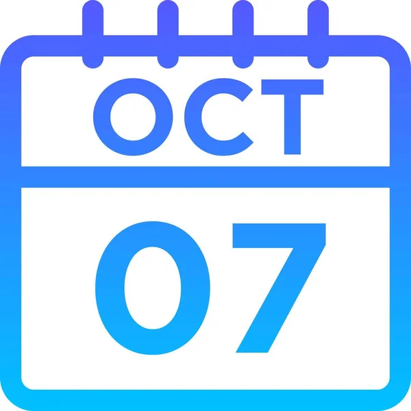 10 - Ekim - 07 Satır Gradyanı — Stok Vektör