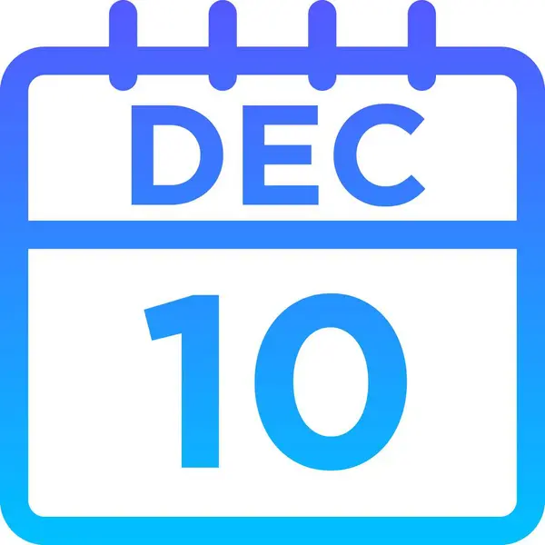 12月12日至12月10日 — 图库矢量图片