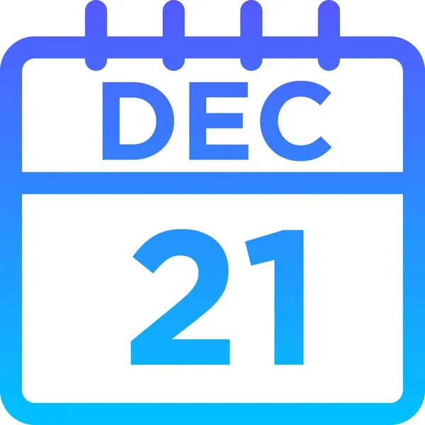 12月12日至12月21日 — 图库矢量图片