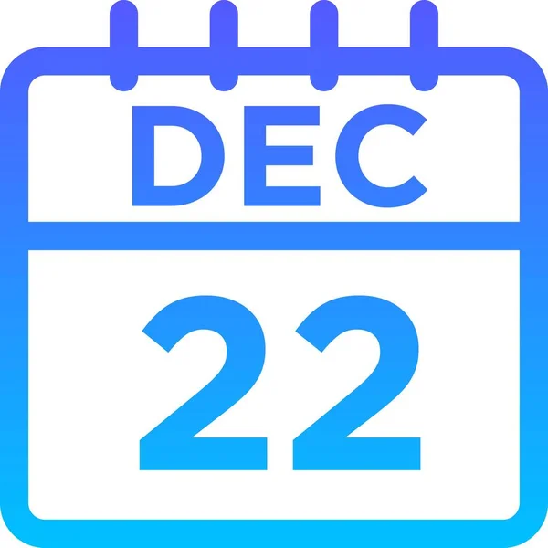 12月12日至12月22日 — 图库矢量图片