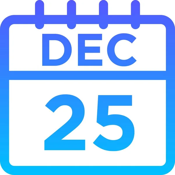 12月12日至12月25日 — 图库矢量图片