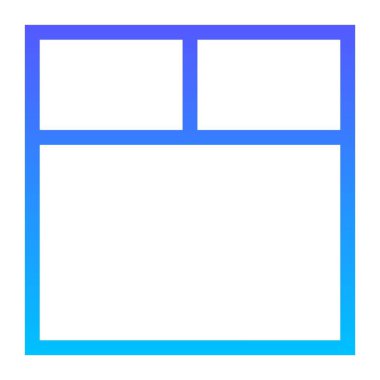 Düzen çizgisi gradyan simgesi 