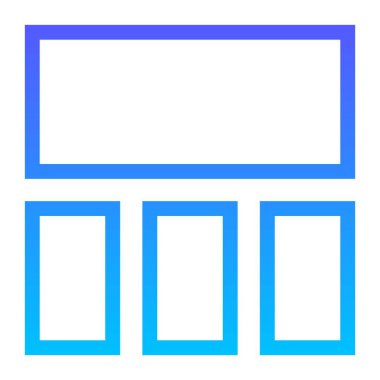 Düzen çizgisi gradyan simgesi 