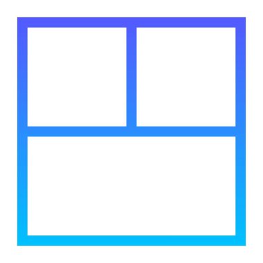 Düzen çizgisi gradyan simgesi 