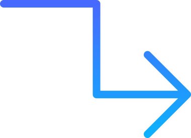 Yönetmen Arrow UI İmza Çizgi Gradyanı simgesi