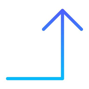 Yönetmen Arrow UI İmza Çizgi Gradyanı simgesi