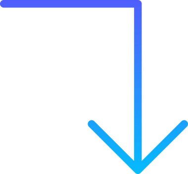 Yönetmen Arrow UI İmza Çizgi Gradyanı simgesi