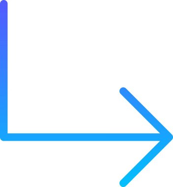 Yönetmen Arrow UI İmza Çizgi Gradyanı simgesi