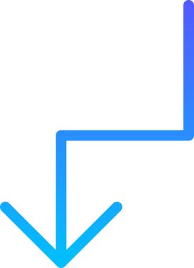 Yönetmen Arrow UI İmza Çizgi Gradyanı simgesi