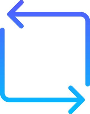 Yönetmen Arrow UI İmza Çizgi Gradyanı simgesi