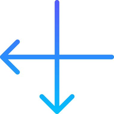 Yönetmen Arrow UI İmza Çizgi Gradyanı simgesi