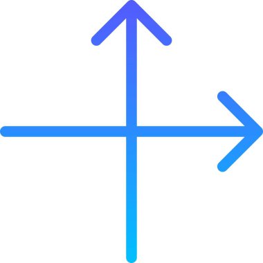 Yönetmen Arrow UI İmza Çizgi Gradyanı simgesi