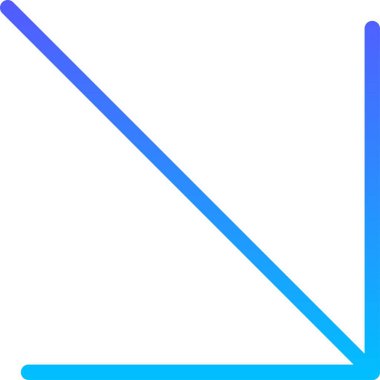 Yönetmen Arrow UI İmza Çizgi Gradyanı simgesi