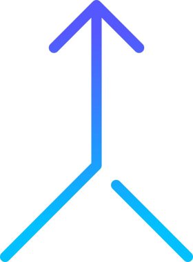 Yönetmen Arrow UI İmza Çizgi Gradyanı simgesi