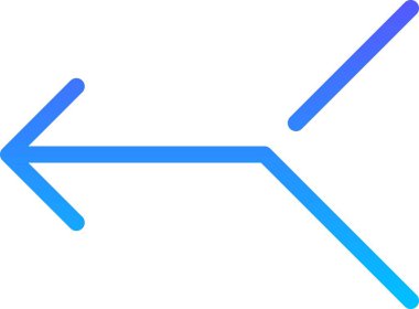 Yönetmen Arrow UI İmza Çizgi Gradyanı simgesi