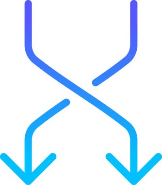 Yönetmen Arrow UI İmza Çizgi Gradyanı simgesi