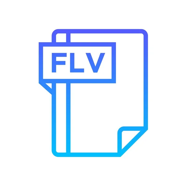 Formato Archivo Line Gradient Icon — Vector de stock