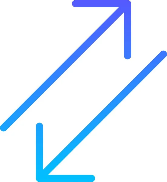 Піктограма Лінії Градієнта Лінії Градієнта Стрілки Напрямку — стоковий вектор