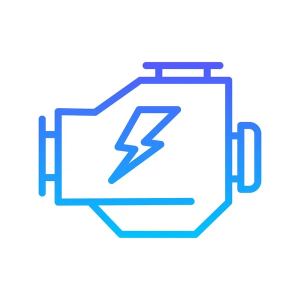 Transport Line Gradiënt Pictogram — Stockvector