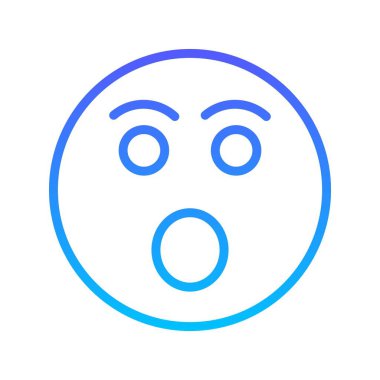 Gülen çizgi gradyan simgesi