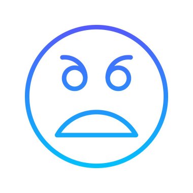 Gülen çizgi gradyan simgesi