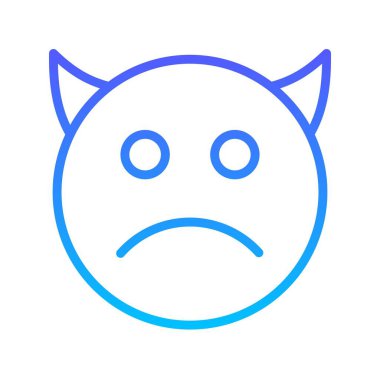 Gülen çizgi gradyan simgesi