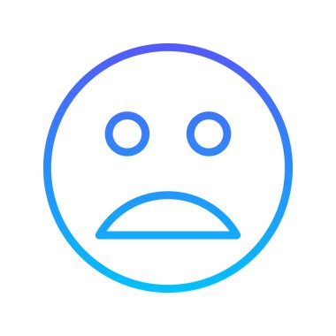 Gülen çizgi gradyan simgesi