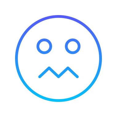 Gülen çizgi gradyan simgesi