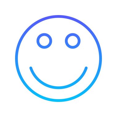 Gülen çizgi gradyan simgesi