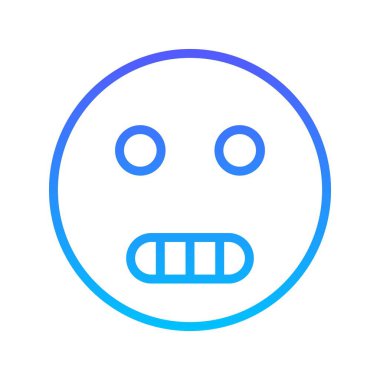 Gülen çizgi gradyan simgesi