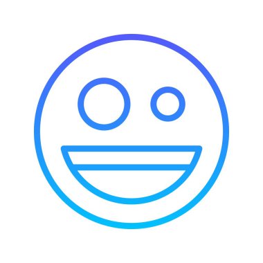 Gülen çizgi gradyan simgesi