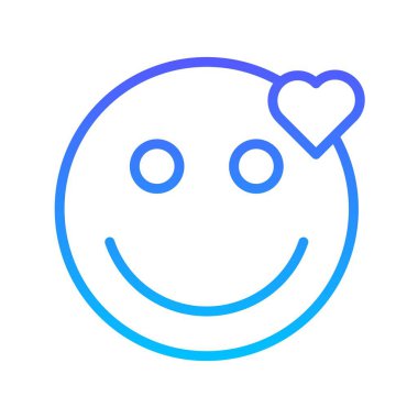 Gülen çizgi gradyan simgesi