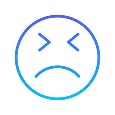 Gülen çizgi gradyan simgesi