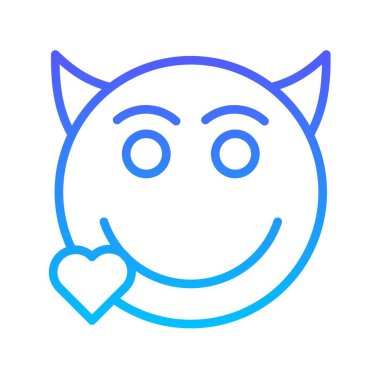 Gülen çizgi gradyan simgesi