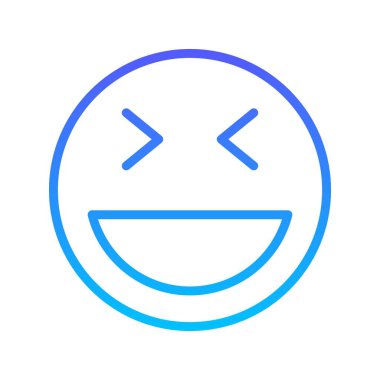 Gülen çizgi gradyan simgesi