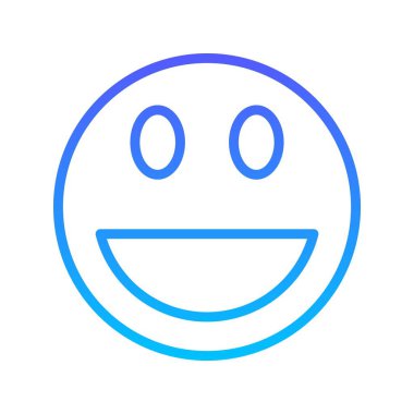 Gülen çizgi gradyan simgesi