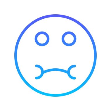 Gülen çizgi gradyan simgesi