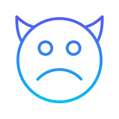 Gülen çizgi gradyan simgesi