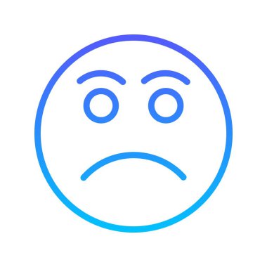 Gülen çizgi gradyan simgesi