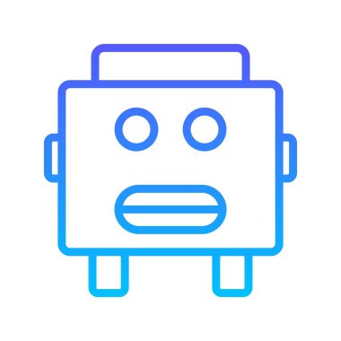 Gülen çizgi gradyan simgesi